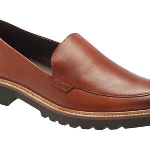 New w/box Women’s ECCO Brown Incise Tailored Loafer Size 10